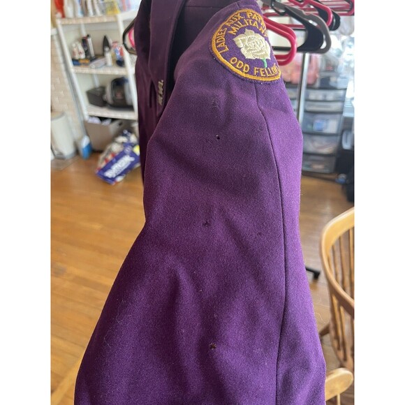 Vintage Purple Odd Fellows Ladies Aux Patriarchs Cape Women One Size - Picture 8 of 13